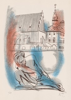 František Zálešák 1929 - Staronová synagoga