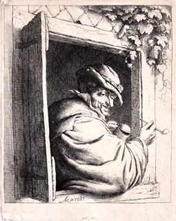 Adriaen van Ostade 1610 - 1685 - Kuřák u okna