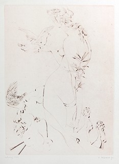 Jiří Běhounek 1929 - 2005 - Dívka s holubicí