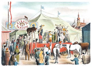 Václav Fiala 1896 - 1980 - Přijel cirkus
