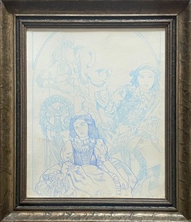 Alfons Mucha (1860 - 1939) - Figurative Study