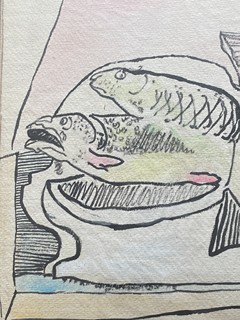 Emil Filla (1882 - 1953) - Still Life with Fish