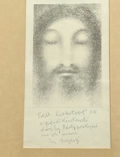 Jan Zrzavý (1890 - 1977) - Christ – The Face from Saint Veronica's Veil