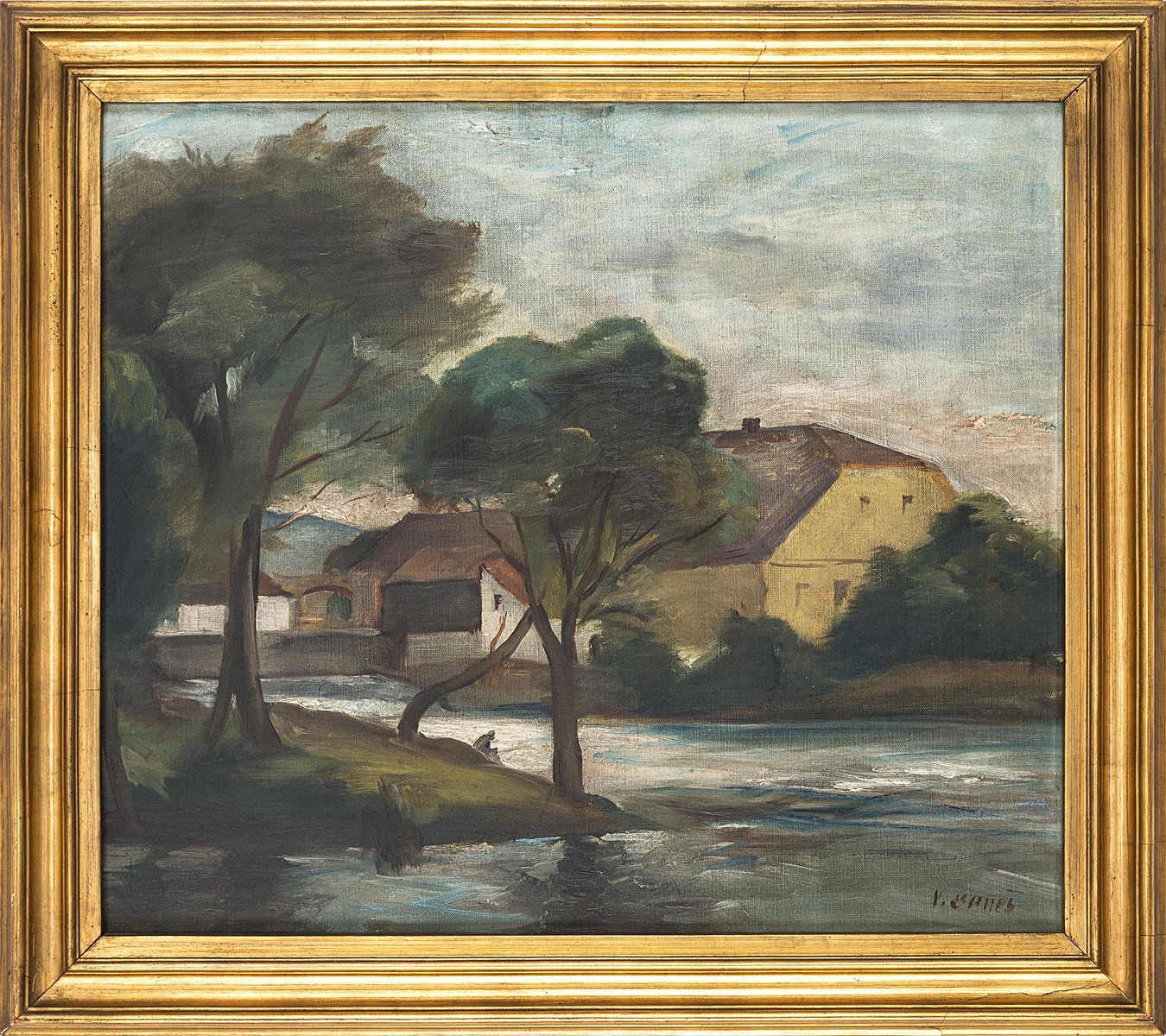 Houses by the river