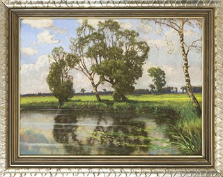 Trees by the pond