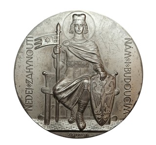 Stříbrná medaile Josef Šejnost 1929 - K dokončení velechrámu sv. Víta