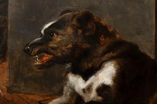 Frans Snyders (Flemish, 1579–1657) Attributed - A Guarding Dog and Two Cats