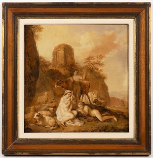 CHRISTIAN WILHELM ERNST DIETRICH, CALLED DIETRICY (WEIMAR 1712 – 1774 DRESDEN). - Harmonic Herders' Idyll with Nymphs