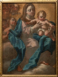 Sebastiano Conca, also known as ‘Il Cavaliere’ 1676/80 - 1764 , attributed to - THE MADONNA WITH THE CHILD JESUS AND ANGELS