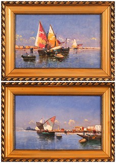 Georg Fischhof (1859–1914) - Pair of Maritime Scenes