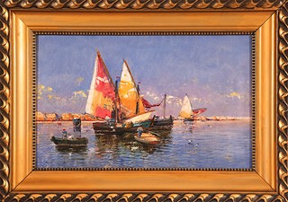 Georg Fischhof (1859–1914) - Pair of Maritime Scenes