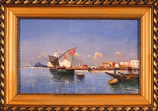 Georg Fischhof (1859–1914) - Pair of Maritime Scenes
