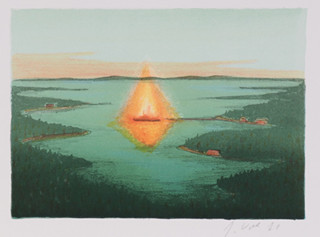 Jaroslav Valečka (1972-) - Hořící loď