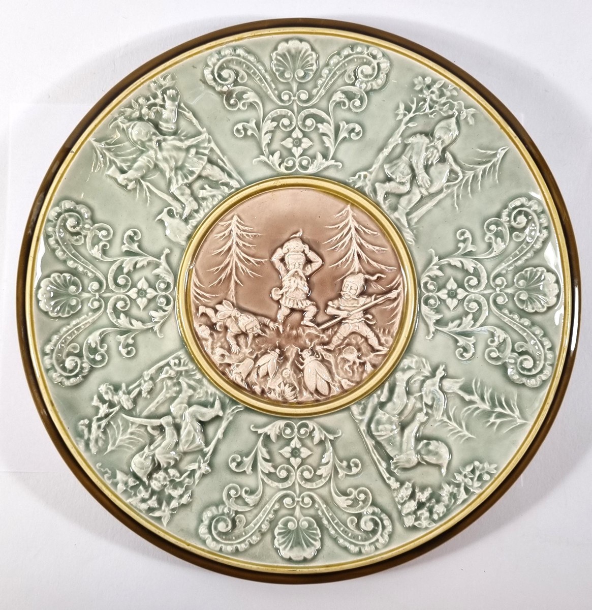 Olomučany - Keramický talíř s motivem lesních mužíčků