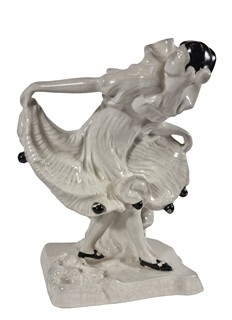 Kodet Emanuel - Porcelánová socha - kolombína - Graniton