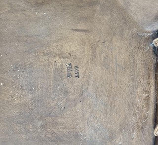 Johan Mareš - Secesní keramický portrét- dívka se zvonky I.