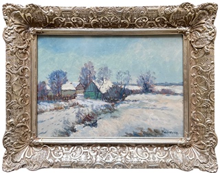 Ladislav Ehrlich (1886 - 1965) - Chalupa v zimě