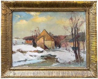 Karel Jan Sigmund (1897 - 1959) - Vesnice v zimě