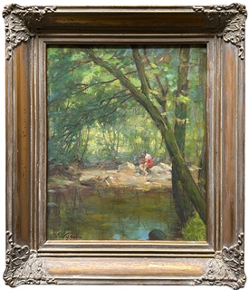 Gustav Sýkora (1889 - 1966) - Dívka u řeky