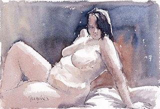Stewart Fletcher 1964 - Fialový akt
