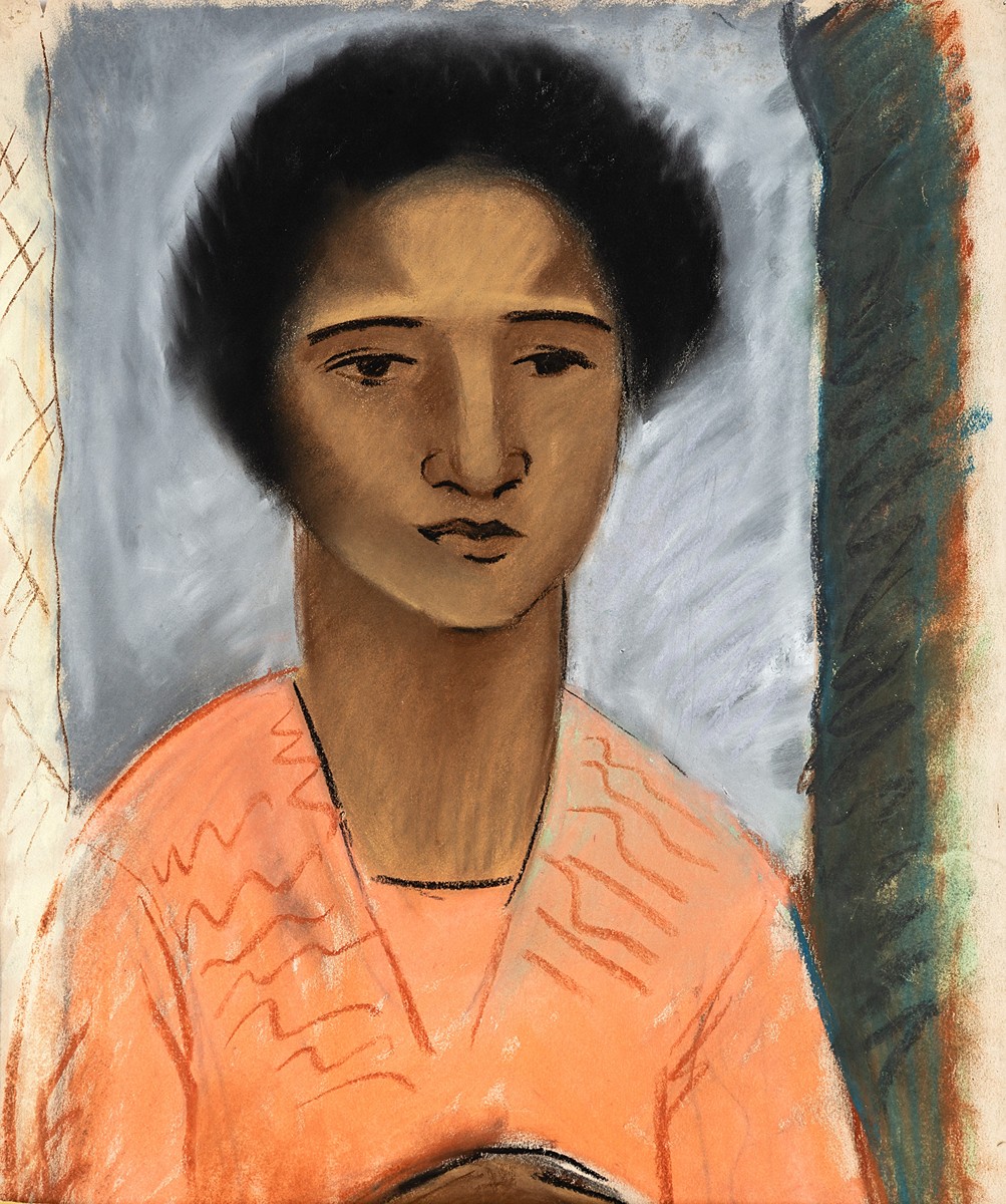 Portrait of a woman / Nude on a chair