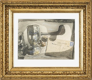 Benda Jan (1897 – 1967) - Zátiší s pohlednicí 