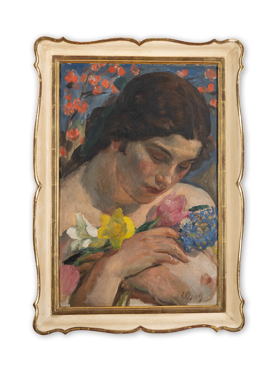 Jakub Obrovský (1882 - 1949) - Dívka s květy