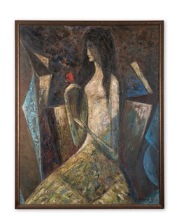 Richard Wiesner (1900 - 1972) - Dívka s růží