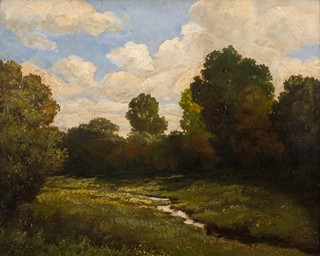 Ferdinand Engelmüller (1867 - 1924) - Louka s potůčkem