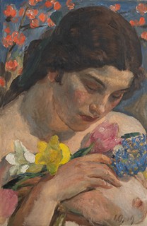 Jakub Obrovský (1882 - 1949) - Dívka s květy