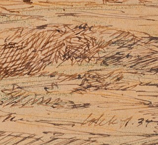 Stanislav Lolek (1873 - 1936) - Pohled na stavení v krajině