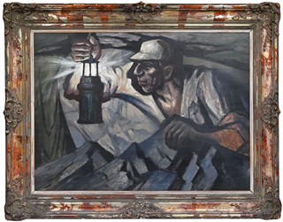 Vilém Wünsche (1900 - 1984) - Horník v dole