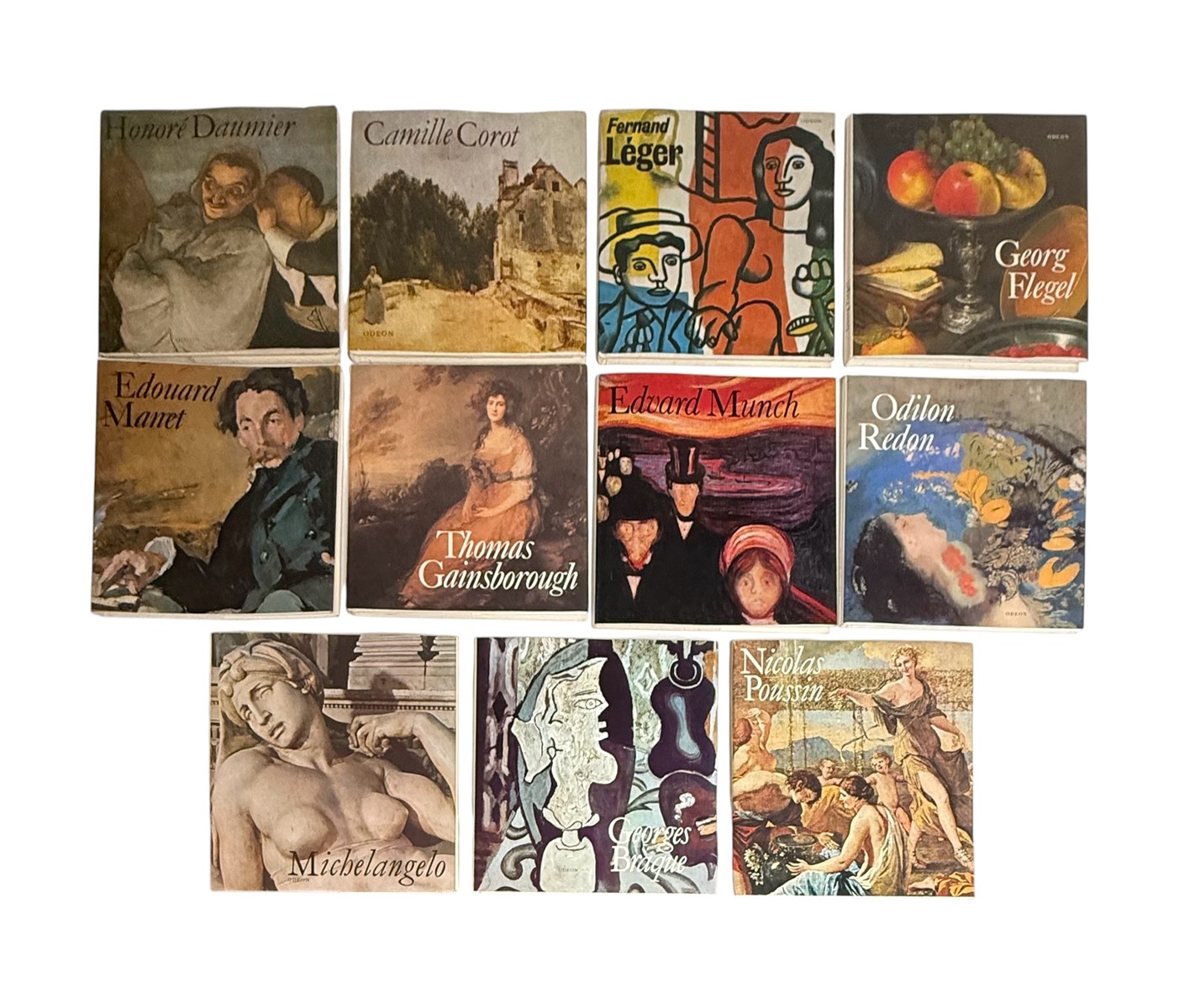 Soubor 11 uměleckých monografií – edice Malá galerie (Odeon)