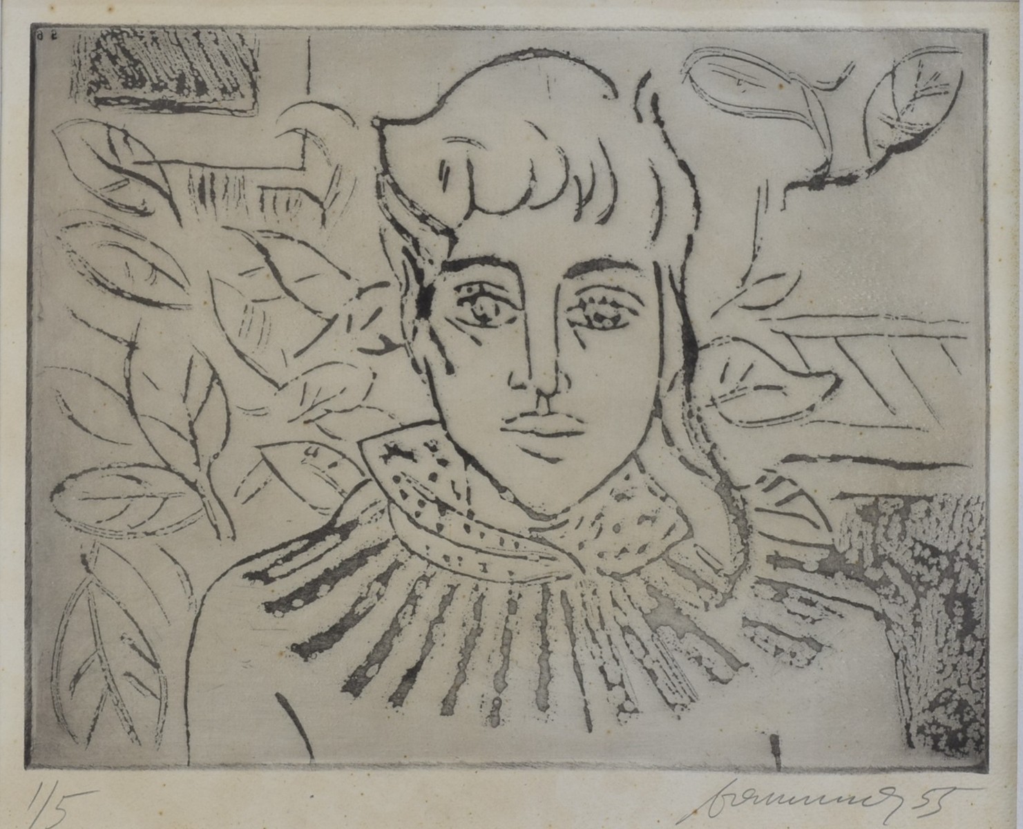 FREMUND Richard (1928-1969) - Děvče v roce 1955.