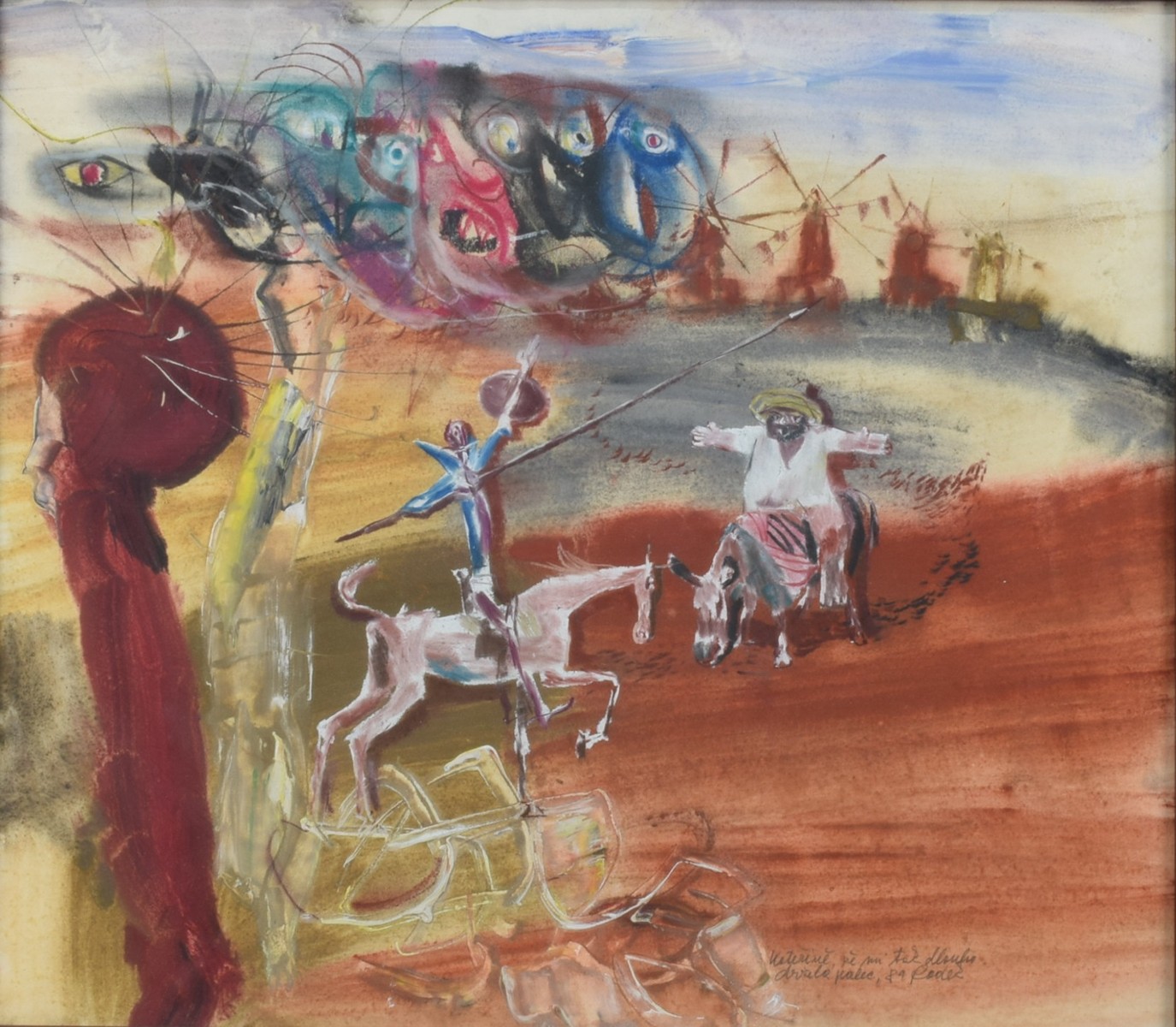 KOLÁŘ Radomír (1924-1993) - Don Quijote a Sancho Panza.