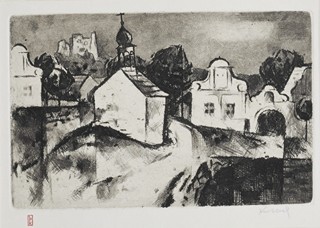 KNOBLOCH Bohuslav (1924-1998) - Vesnice.