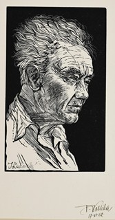 LUKAVSKÝ Jaroslav (1924-1984) - Portrét Františka Koblihy.