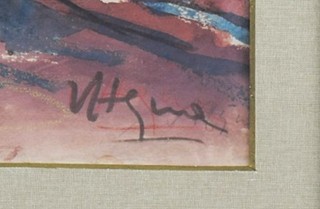 HEJNA Václav (1914-1985) - Pozorovaný ležící dívčí akt.