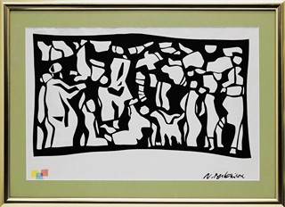 BUBENÍČEK Václav (1913-1989) - Figurální kompozice.