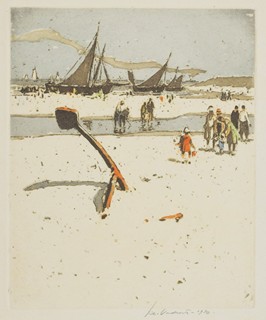 VONDROUŠ Charles (1884-1970) - Na mořském pobřeží.