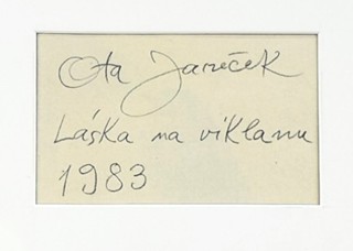 JANEČEK Ota (1919-1996) - Láska na viklanu.