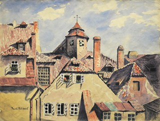 FOŘTOVÁ -ŠÁMALOVÁ Pavla (1886-1974) - Mánesův dům v Praze.