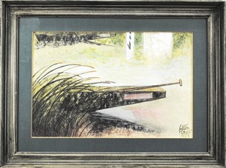 PLOCEK Vilém (1905-2001) - Loďky na průplavu.