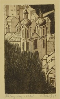 BALŠÁN Václav (1949-2024) - Kostel Maří Magdalény v Karlových Varech.