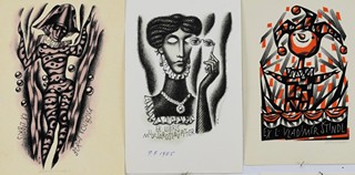 CINYBULK Vojtěch (1915-1994) - Kolekce dvanácti ex libris.