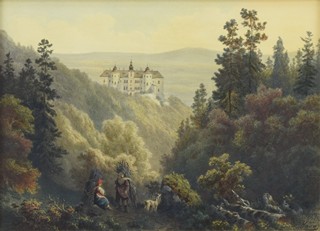 HAUN August C. (1815-1894) - Jezeří.