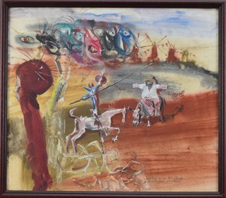KOLÁŘ Radomír (1924-1993) - Don Quijote a Sancho Panza.