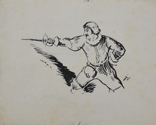 VERIS Jaroslav ZAMAZAL (1900-1983) - Konvolut pěti studijních kreseb a PF 1937.