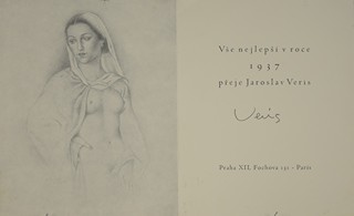 VERIS Jaroslav ZAMAZAL (1900-1983) - Konvolut pěti studijních kreseb a PF 1937.