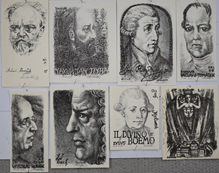 ŠINDELÁŘ Lumír (1925-2010) - Konvolut deseti drobných grafik.
